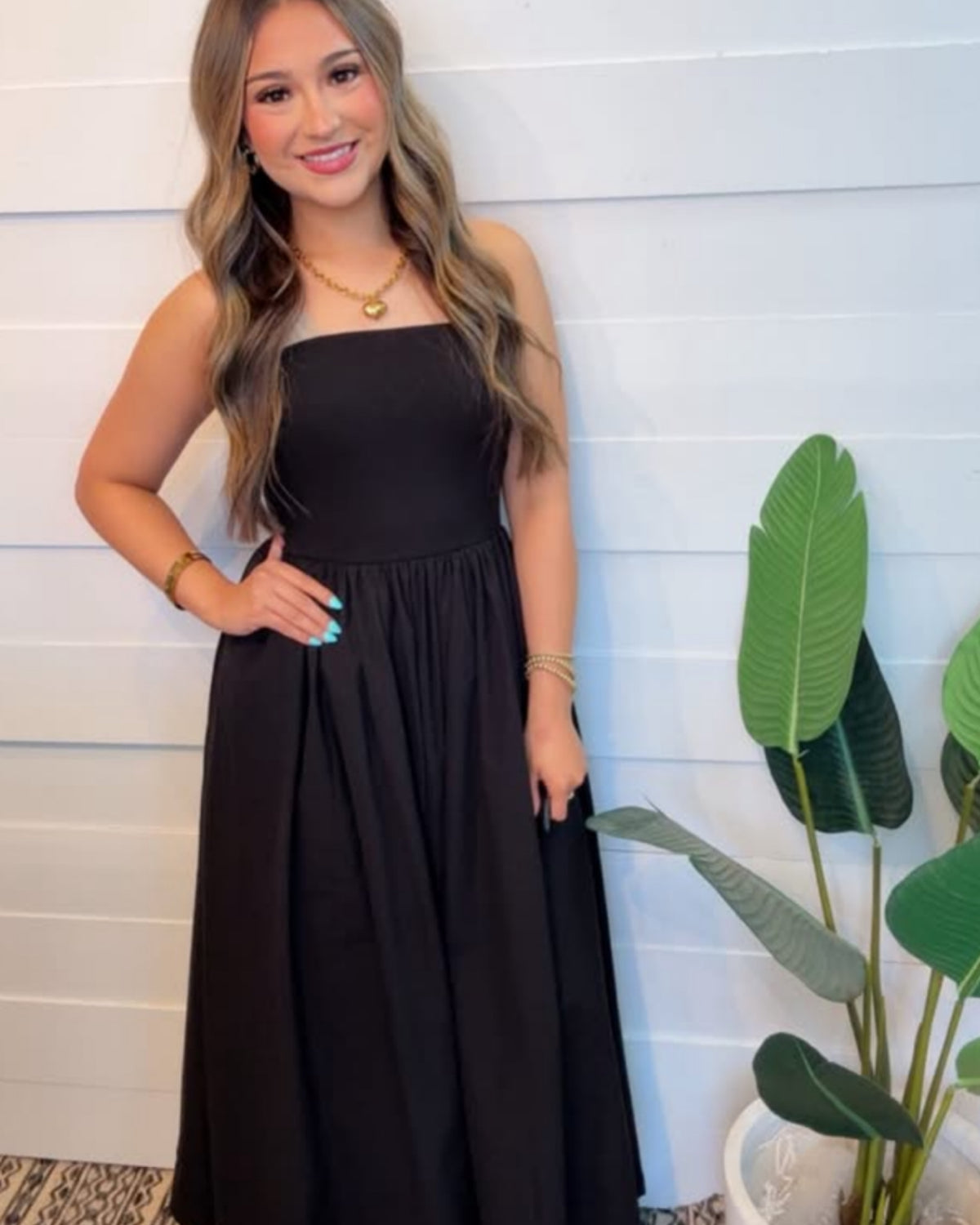 Downtown Darling BLACK Tube Midi