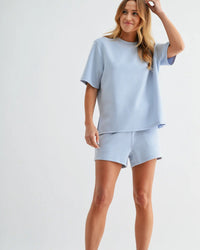Luxe Sand Soft Lounge Set in Halogen Blue