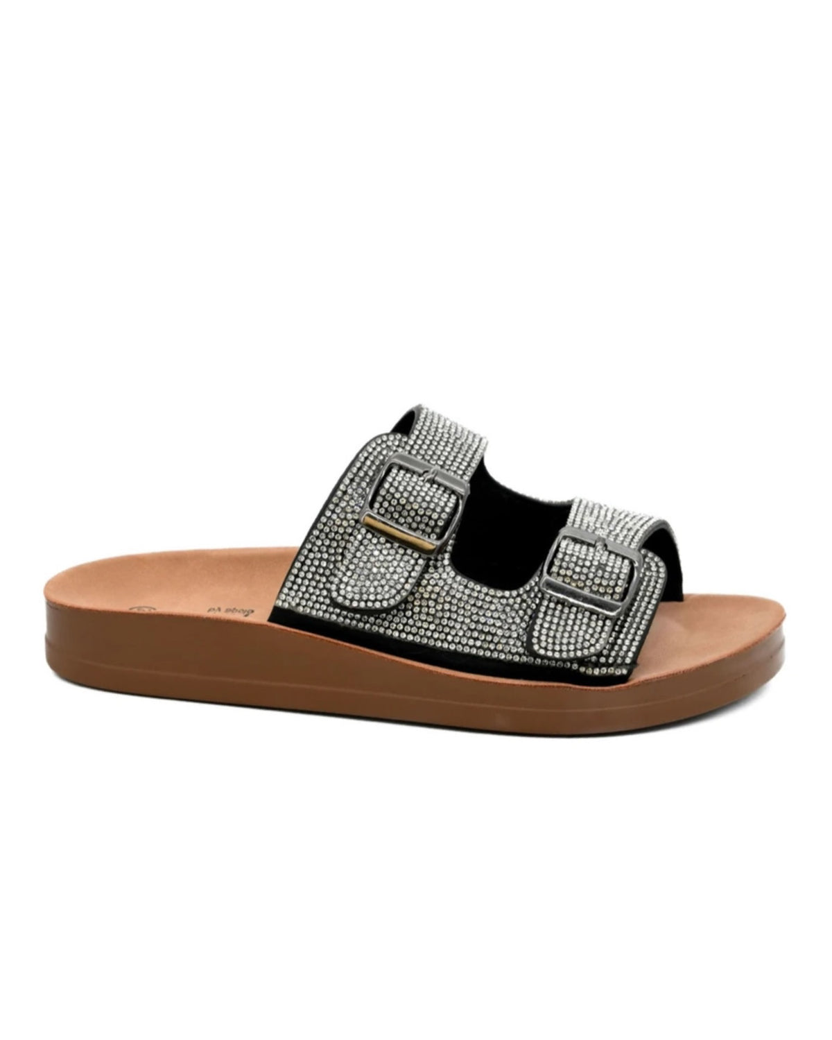 Let's Be Real Slide in Black