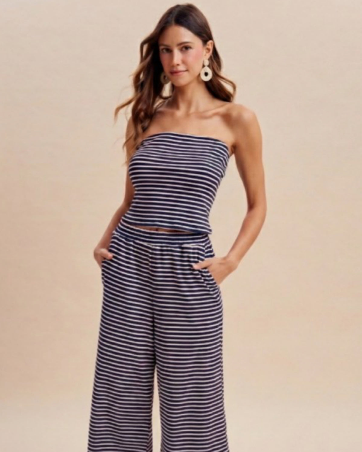 Navy Stripes Vacation Set