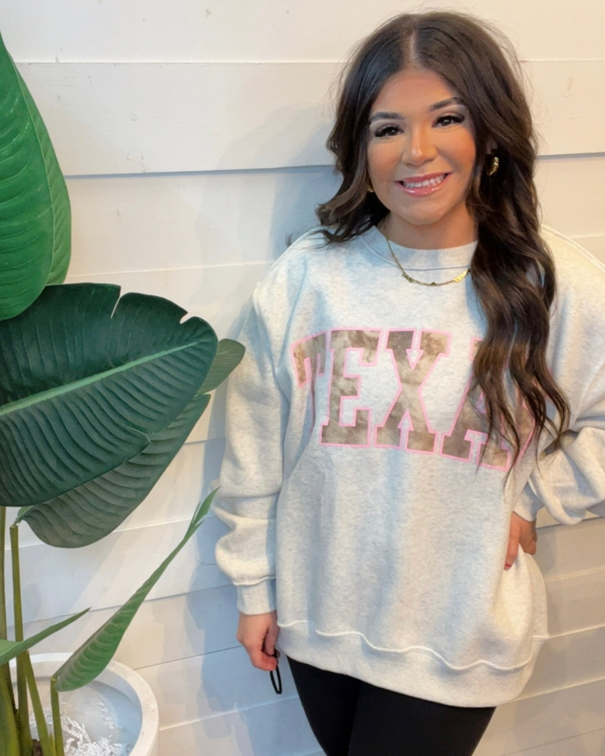 TEXAS Camo Reversible Varsity Sweatshirt