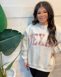 TEXAS Camo Reversible Varsity Sweatshirt