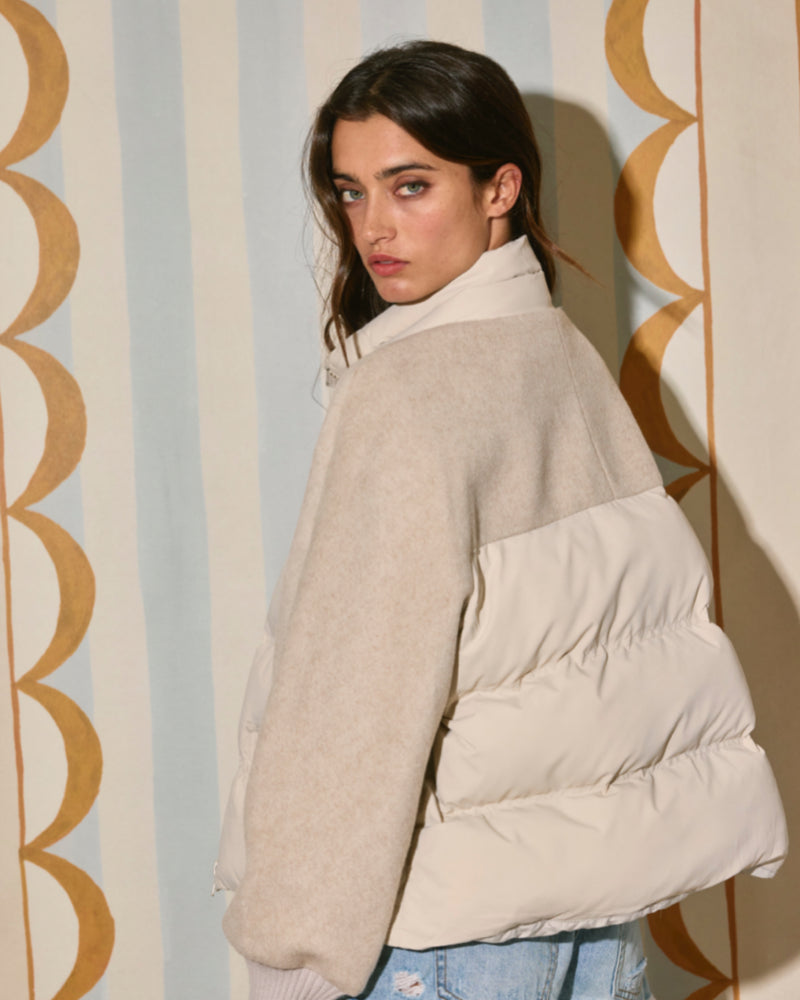 Hit the Slopes in a Leopard Quilted Snap Jacket