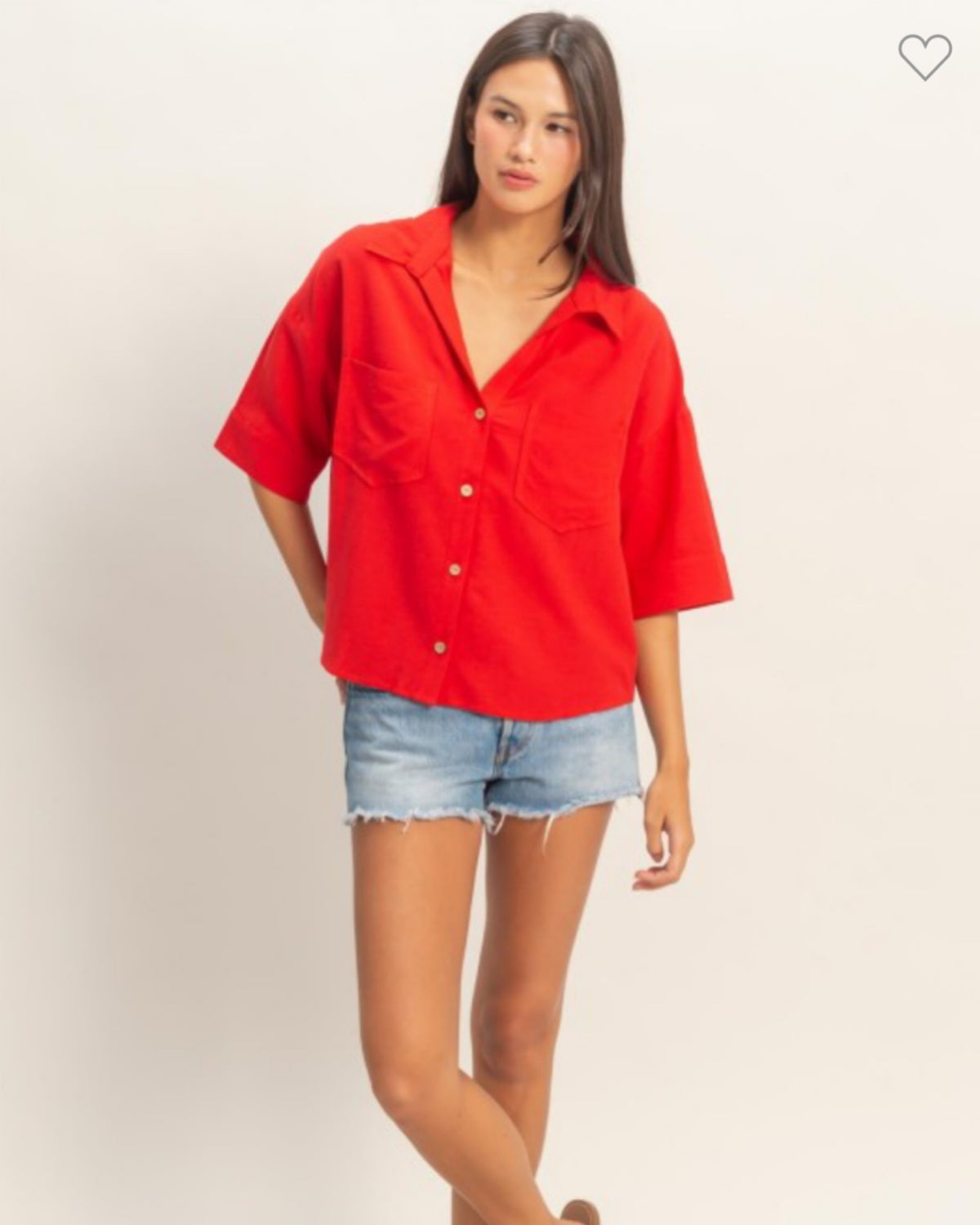 Office Casual Collard Short Sleeve