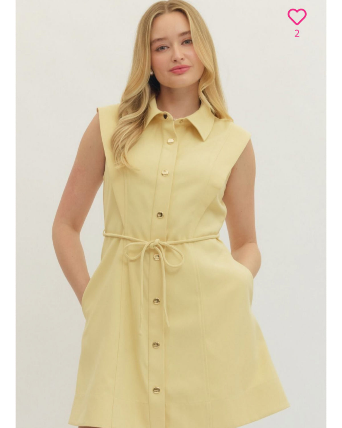 Feminine Fresh Dress in Lemon
