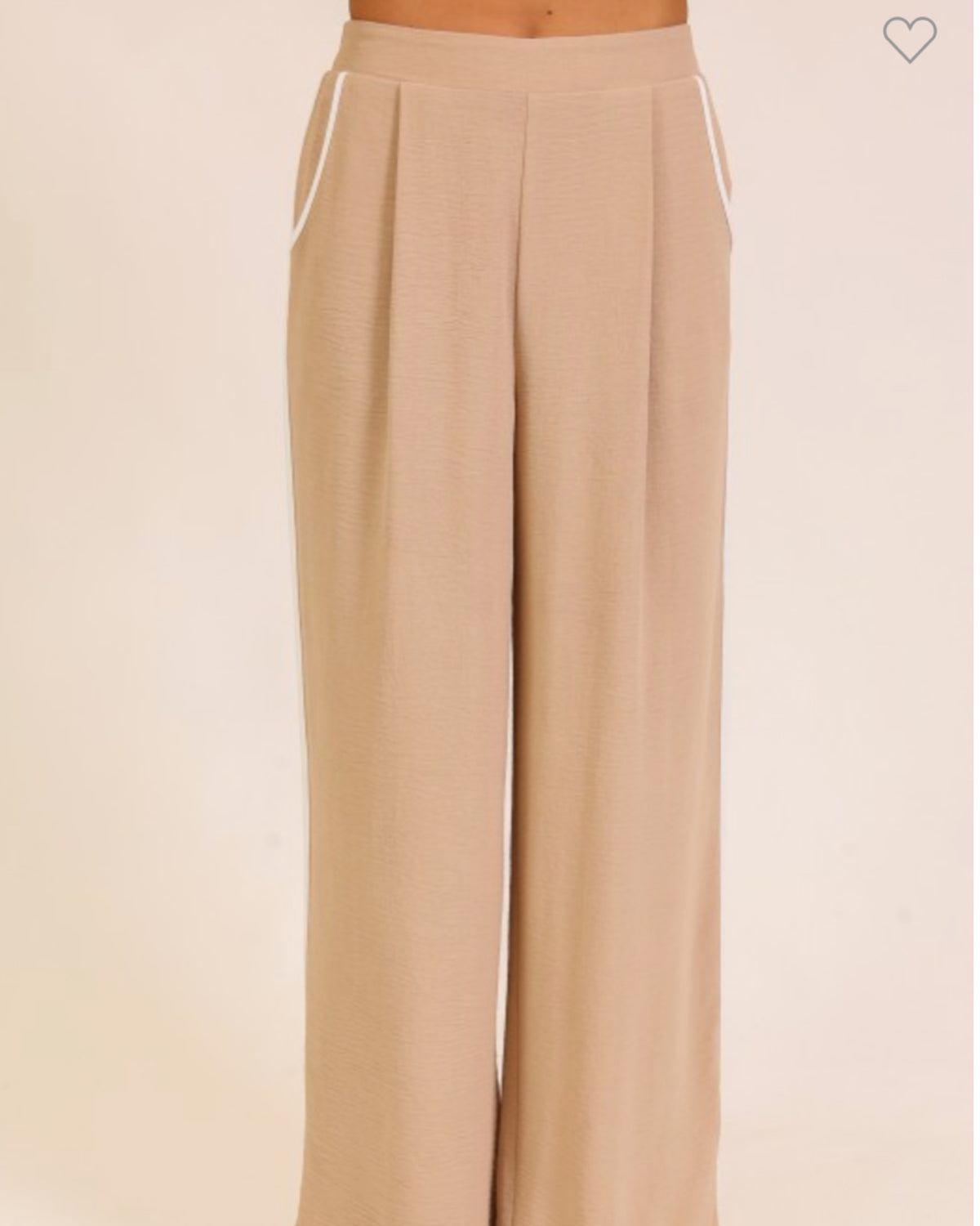 Desert Muse Contrast Wide-Leg Pants