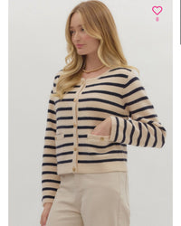 Strictly Professional Stripe Cardigan