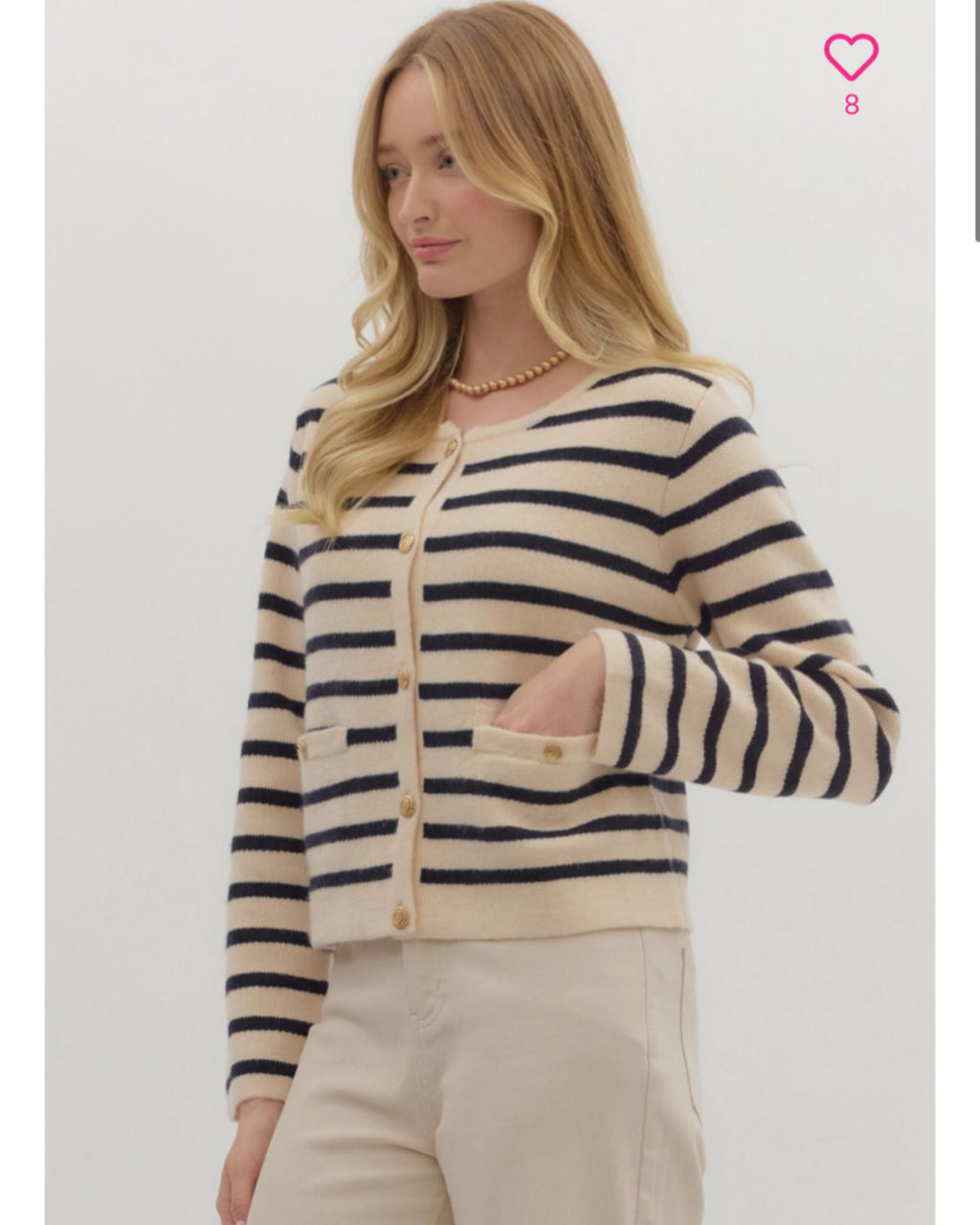 Strictly Professional Stripe Cardigan