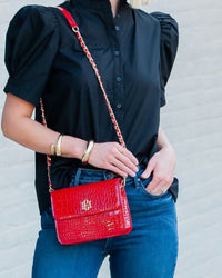 Evelyn Crossbody in RED