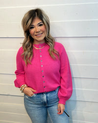 Brisk Morning Pink Cardigan