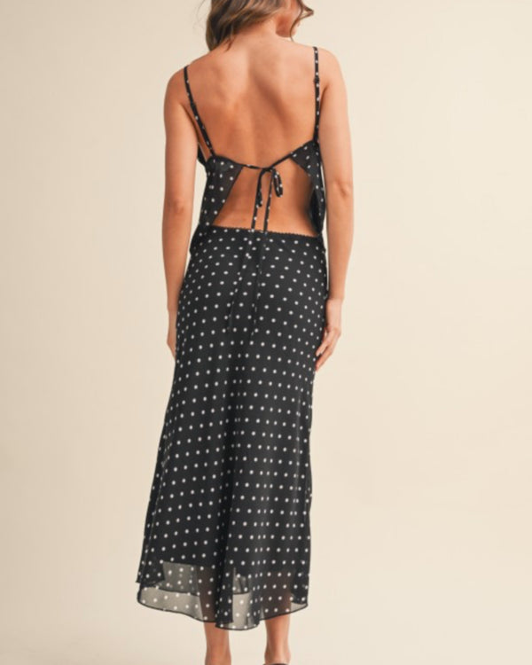 Chiffon Darling Polka-dot Skirt & Top Set