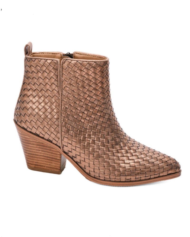 Come & Get It Bronze Bootie