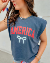 AMERICA Bow tee