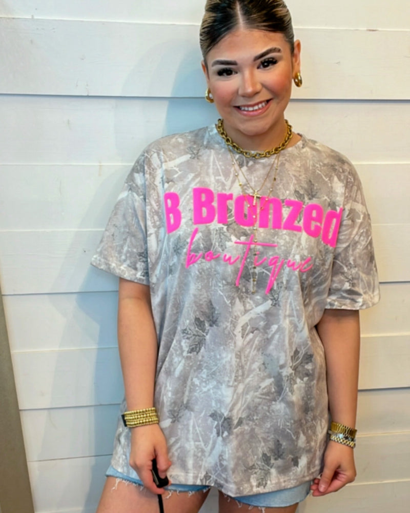 Camo B BRONZED boutique tee