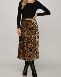 Untamable Velvet Leopard Skirt