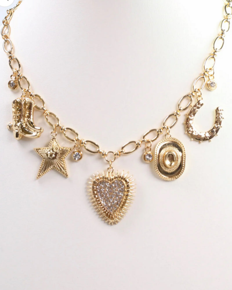 Boot Scoot Charm Necklace