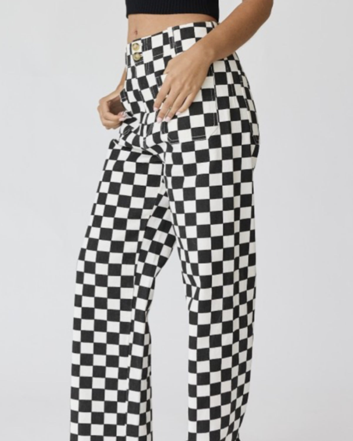 Demi Checkered Bottoms
