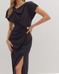 Eternal Elegance Night Dress in Black