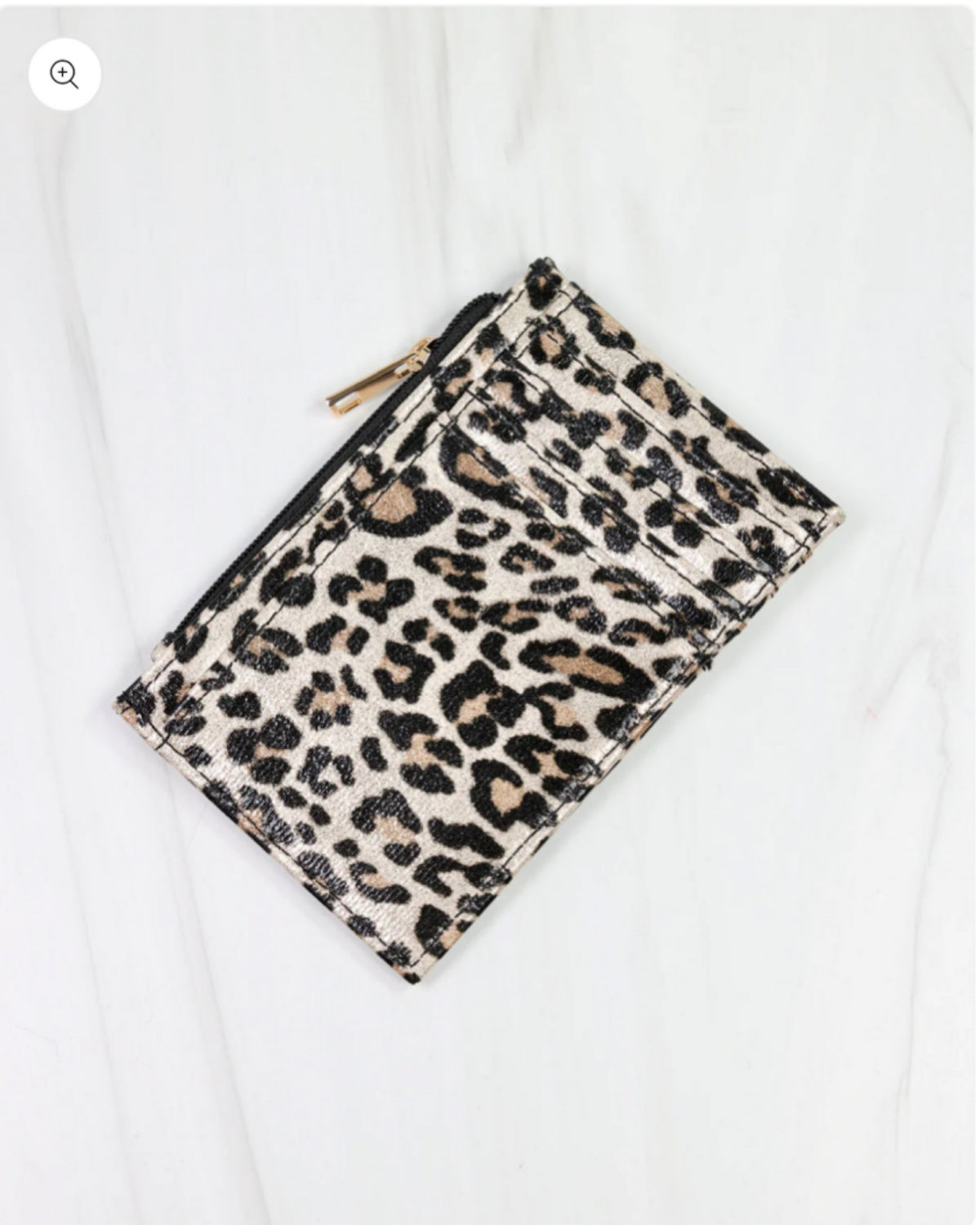 Molly Zip Card Holder in Spotted