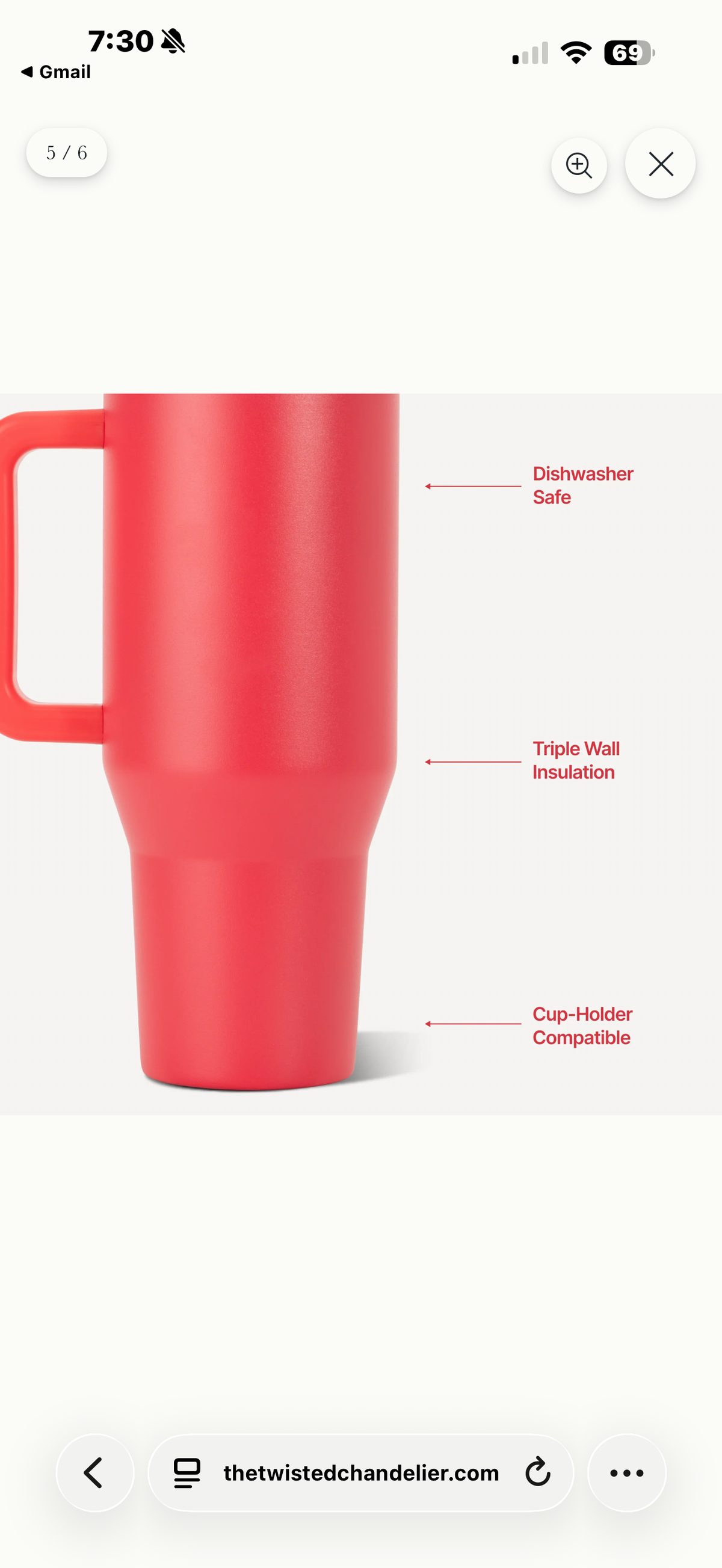 Fruit Punch Hydro Jug 32 ounce Traveler Tumbler
