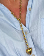 XL Wrap Around Gold Heart Necklace