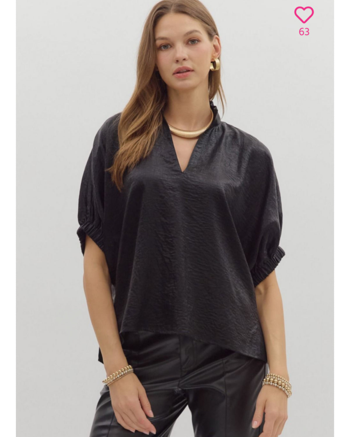 Toast to the Night Metallic Blouse