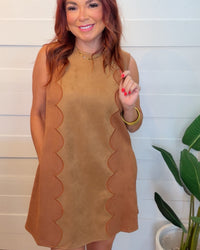 Saddle Chic Suede Dress