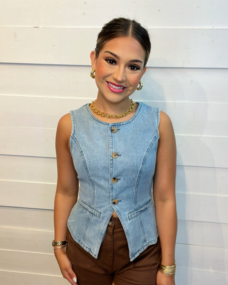 Second Chance Denim Vest