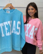 Shes like TEXAS graphic textured Sweatshirt