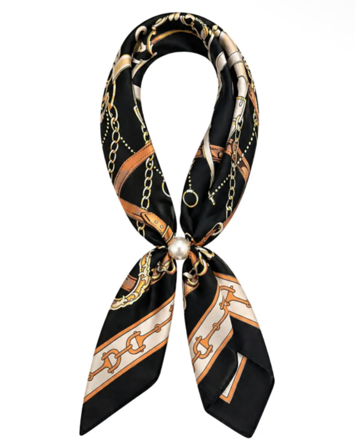 Ready To Wear Magnet Scarf with Black