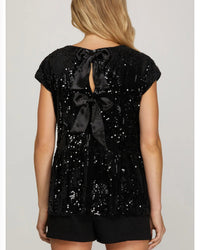 Elevate your Night in Sequins Top
