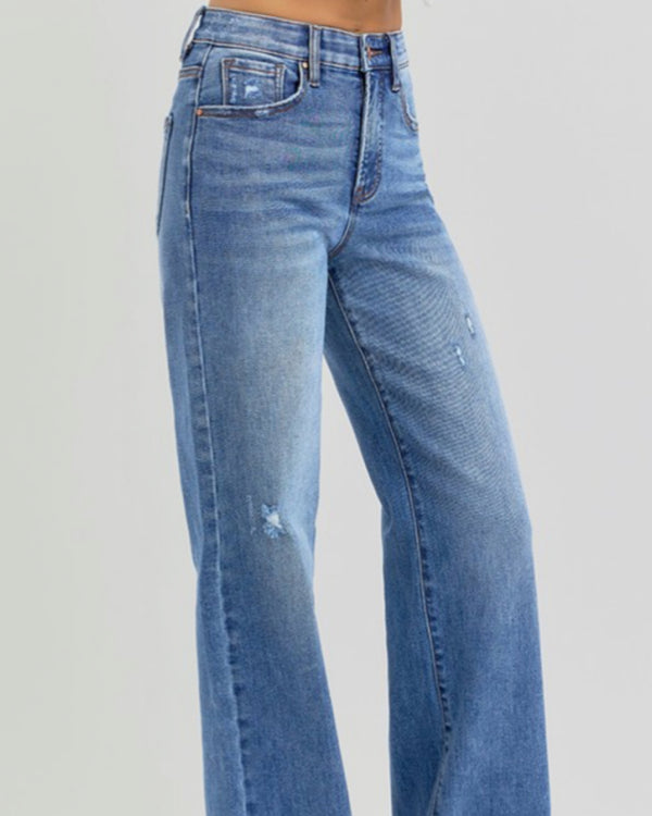 Tummy Control Elastic Band High Rise Jeans