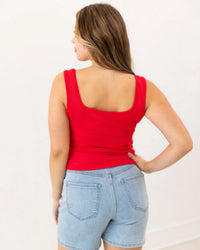 Bella Square Neck Rib Tank
