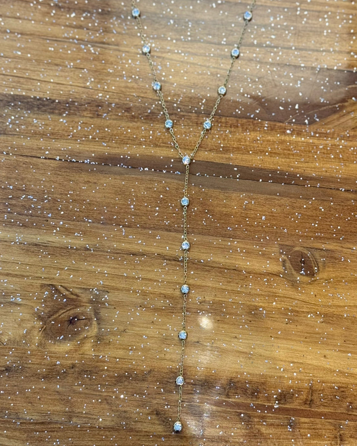 Layered Y Diamond Necklace