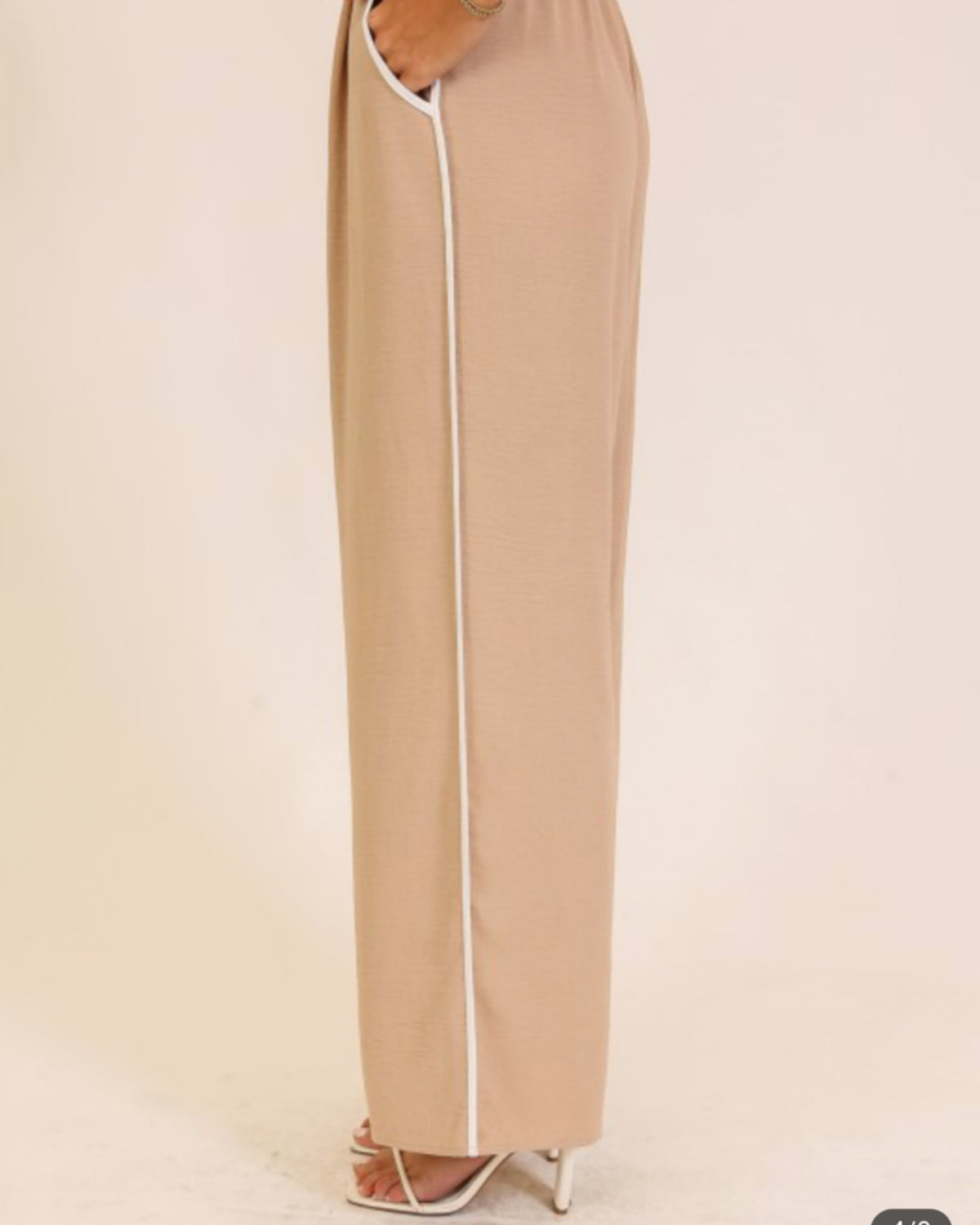 Desert Muse Contrast Wide-Leg Pants
