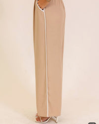 Desert Muse Contrast Wide-Leg Pants