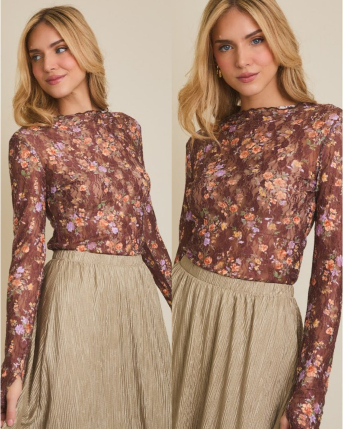 Floral Obsession Mesh Longsleeve