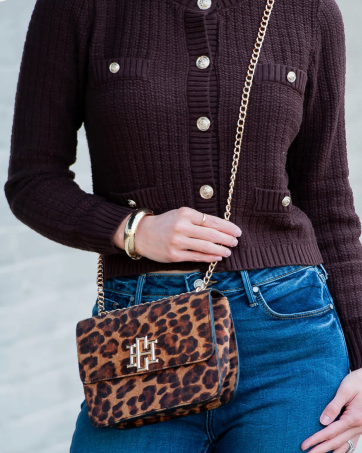 Rory Crossbody in Spotted Saddle