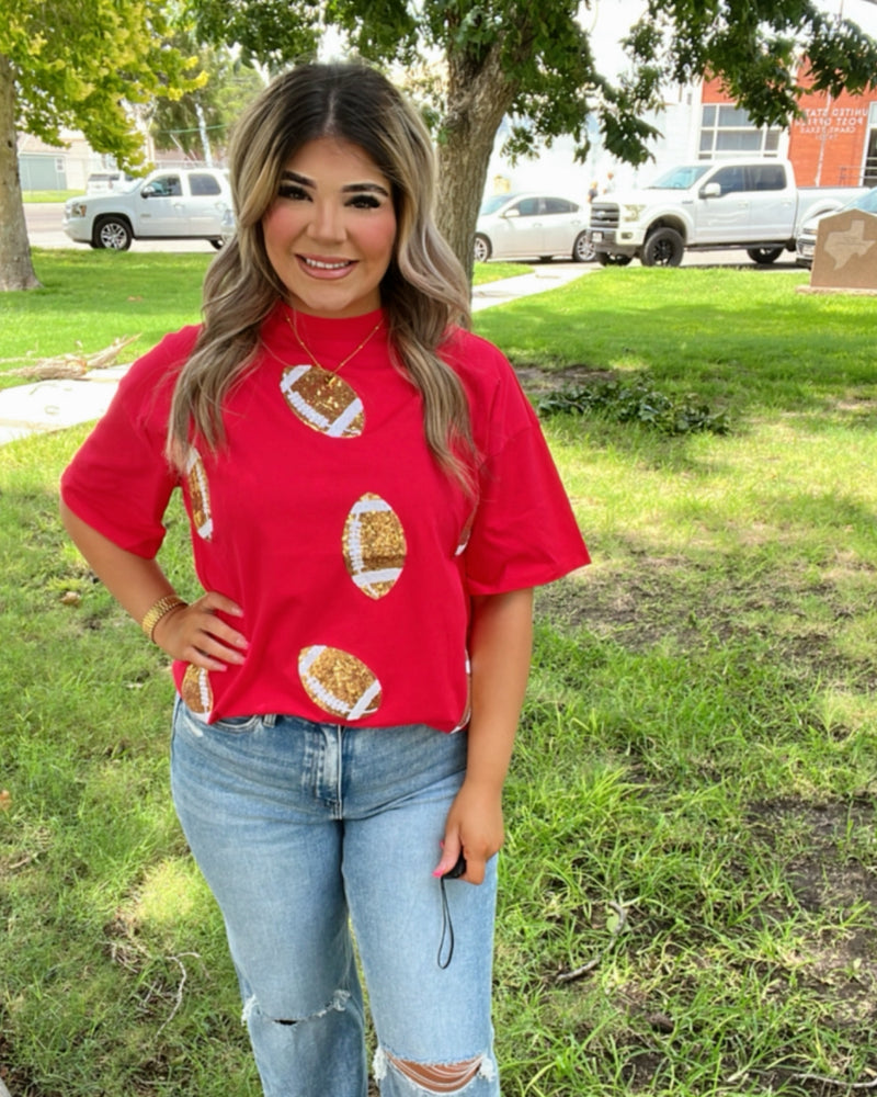 Game Day Dazzling FOOTBALL T-Shirt