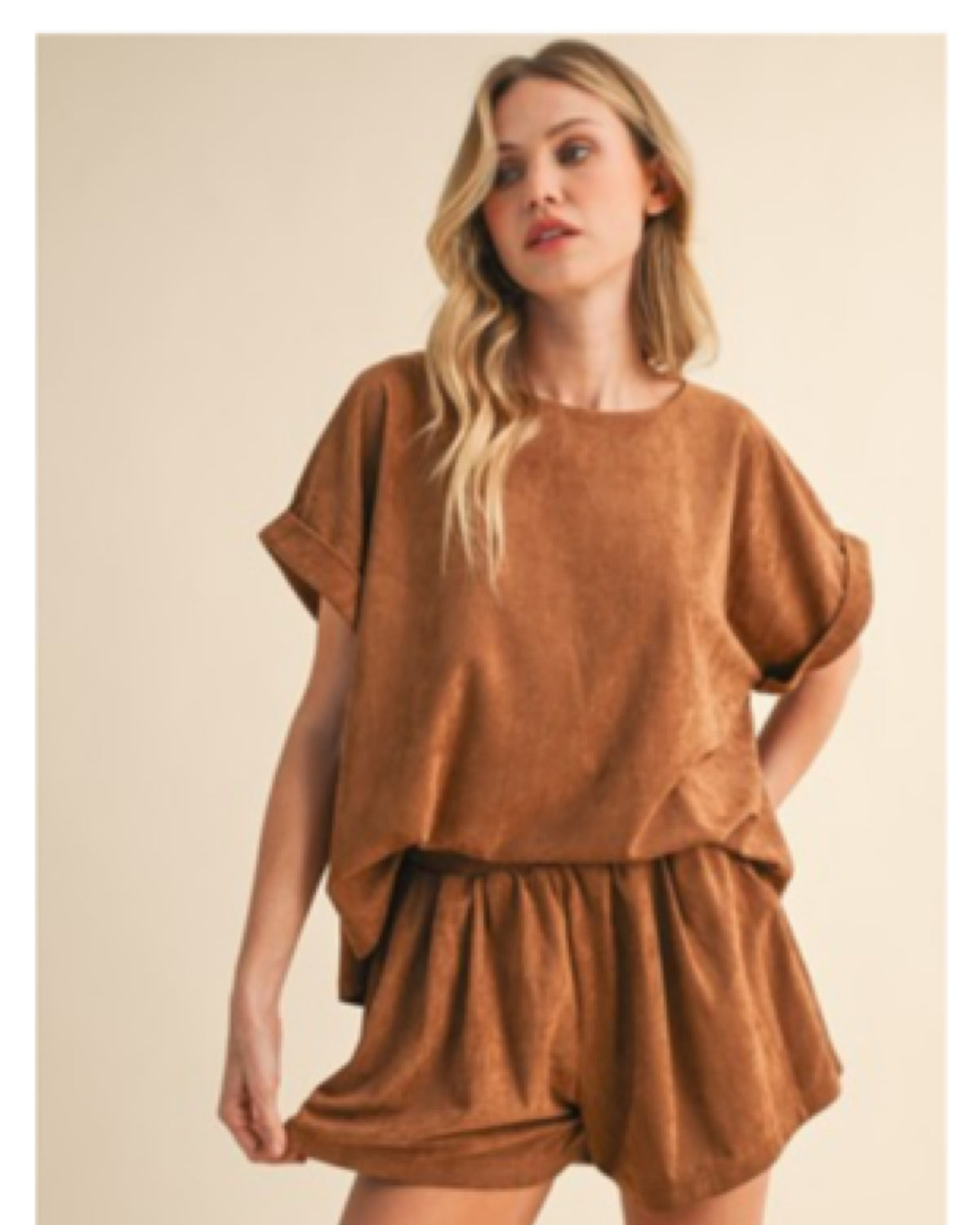 Butterscotch Kiss Suede Set