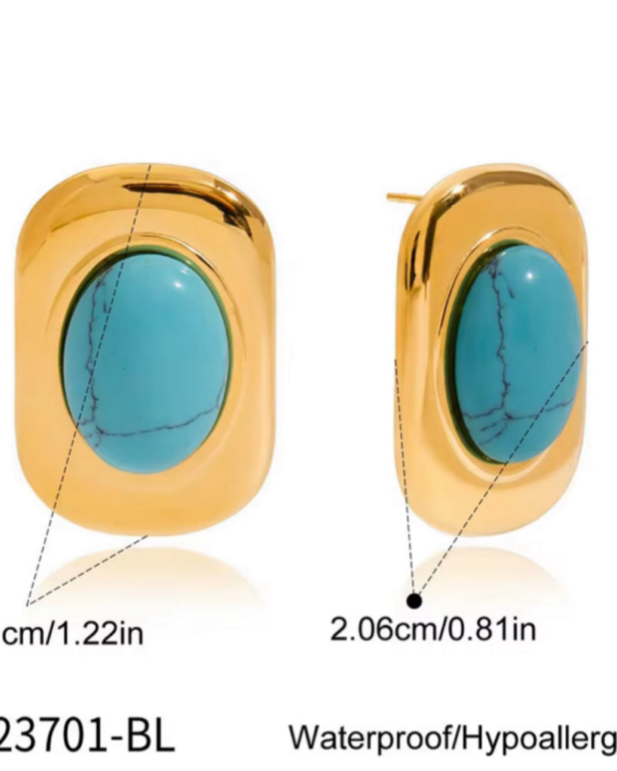 She's from Texas Turquoise Earring