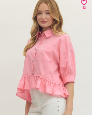 Esperanza Button down Top