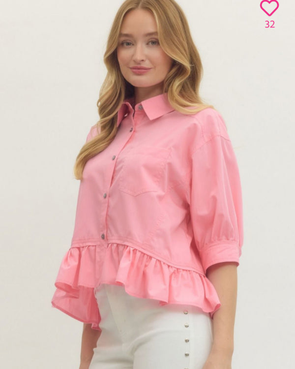 Esperanza Button down Top