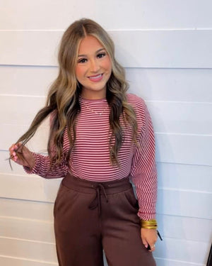 Sweet & Casual Stripe Top