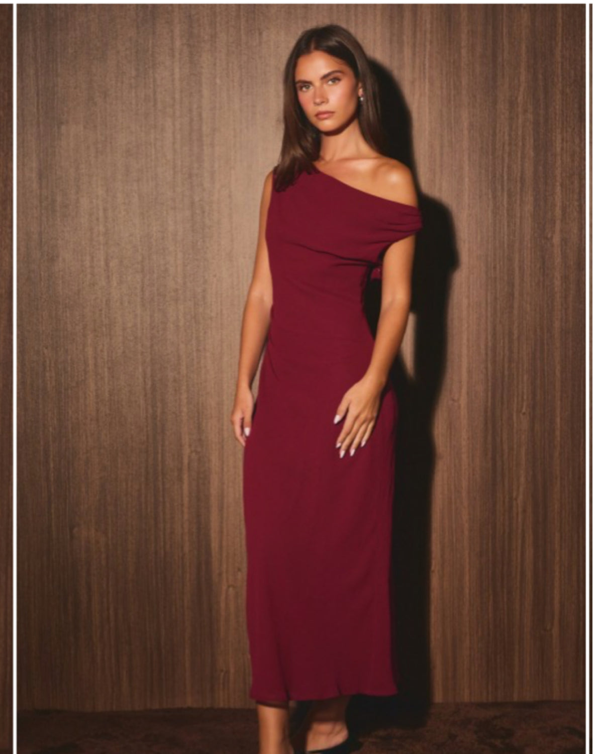 Into the Night Maroon Dress