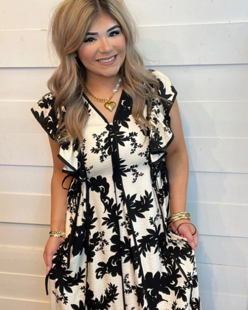 Botanical Garden Oasis Midi Dress