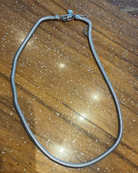 Silver Thick Band Necklace