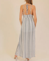 Vacay maxi Striped Dress