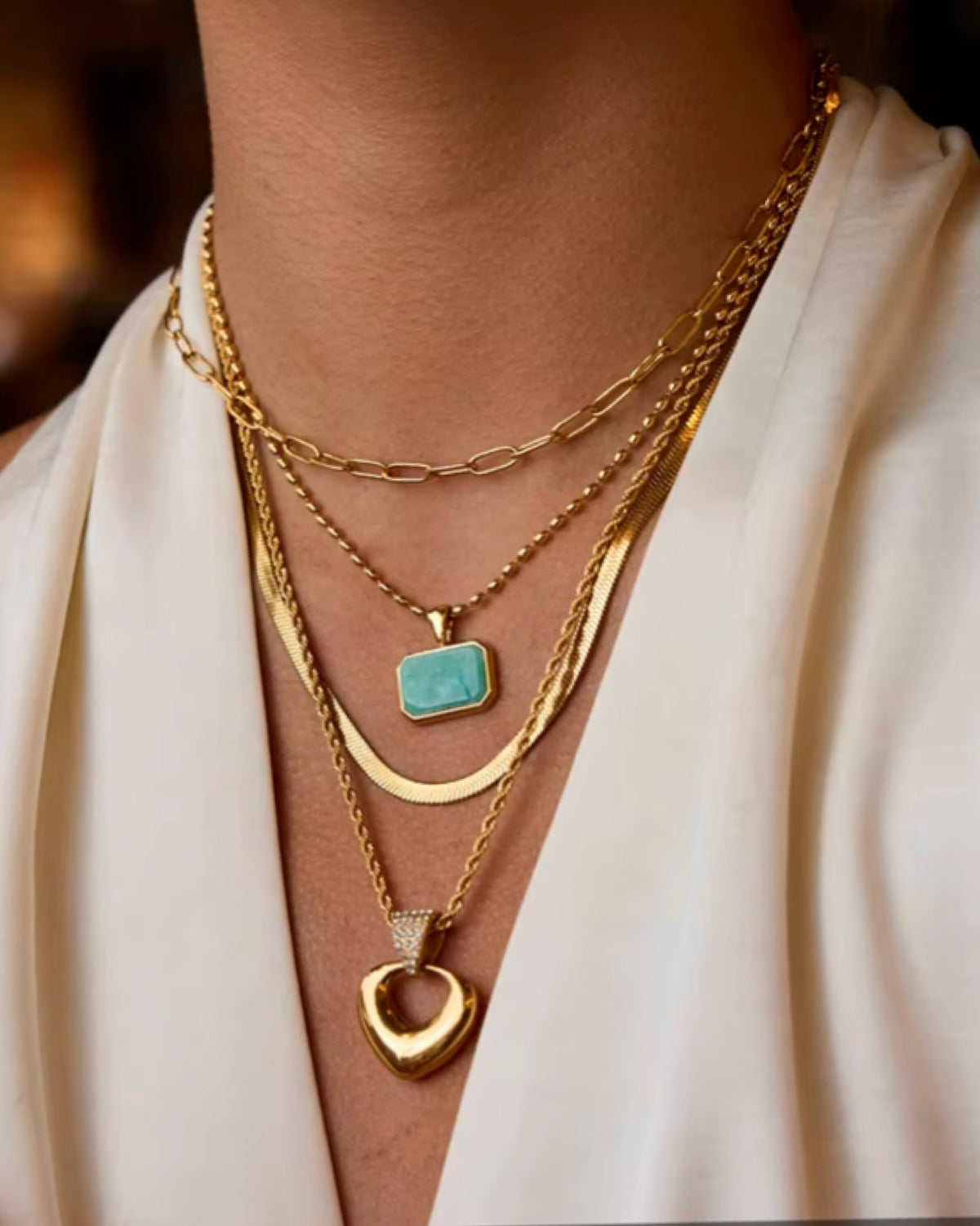 Turquoise Pendant Chain