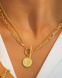 Coin Pendant & Bracelet Set